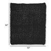 Deon Throw Blanket Set of 3 Hand Knitted Soft Chenille Black Finish By Casagear Home BM318615