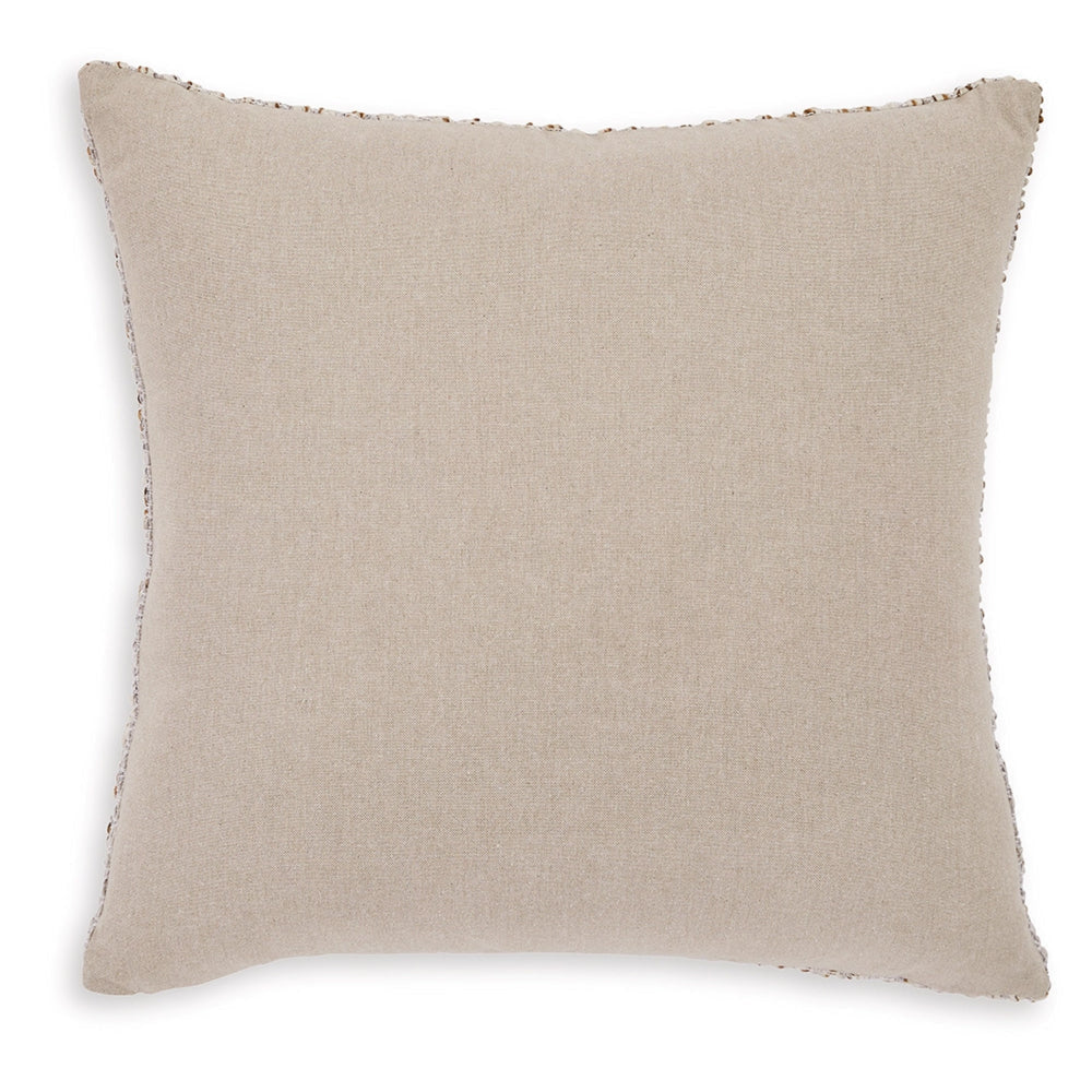 Lora 20 Inch Accent Pillow Set of 4 Textured Stripe Pattern Ivory Gray By Casagear Home BM318619