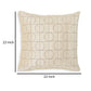 Kyla 22 Inch Accent Pillow Set of 4 Embroidered Geometric Pattern Cream By Casagear Home BM318622