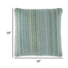 Meya 18 Inch Accent Pillow Set of 4 Indoor Outdoor Striped Green Acrylic By Casagear Home BM318624