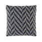 Loey Accent Pillow Set of 4 Indoor Outdoor Chevron Black Gray Polyester By Casagear Home BM318627