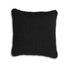 Accent Throw Pillow Set of 4, 20 Inch Square, Handwoven Black Cotton By Casagear Home