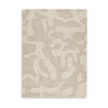 Ony 5 x 7 Medium Area Rug, Hand Tufted, Abstract Pattern, Taupe Beige Wool By Casagear Home