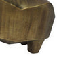 Geny Modern Rhino Sculpture Tabletop Home Decor Antique Gold Finish By Casagear Home BM318691