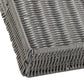 Neya 14 Inch Decorative Serving Tray Woven Gray Faux Rattan By Casagear Home BM318695