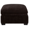 Lahe 41 Inch Modular Ottoman Tapered Legs Cushioned Soft Brown Fabric By Casagear Home BM318714