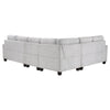 Seh 4 Piece Modular Sectional Sofa L Shaped Tufted Back Light Gray By Casagear Home BM318724