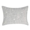 Zima 20 x 26  Standard Pillow Sham, Stitched Embroidery, Gray Cotton By Casagear Home