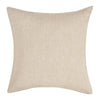 Savi 26 Inch Euro Size Pillow Sham, Stitched Beige Cotton Linen, Cashmere By Casagear Home