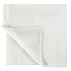 Zoni Queen Size Duvet Cover, Woven Stitch Design, Premium White Cotton By Casagear Home