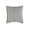 Tara 26 Inch Euro Pillow Sham Stripe Design Sage Green Belgian Flax Linen By Casagear Home BM318815