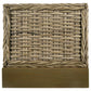 Ayla California King Size Bed Rattan Woven Panel Headboard Gray Mahogany By Casagear Home BM318828