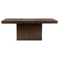 Ryn Dining Table 60-78 Inch Removable Extendable Rectangular Top Brown By Casagear Home BM318837