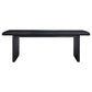 Jack 64-82 Inch Dining Table Rectangular Removable Extension Leaf Black By Casagear Home BM318864