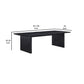 Jack 64-82 Inch Dining Table Rectangular Removable Extension Leaf Black By Casagear Home BM318864