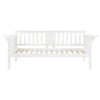 Daisy Twin Daybed Drop Down Tables Slats for Mattress White Wood Frame By Casagear Home BM318900