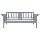 Daisy Twin Daybed Drop Down Tables Slats for Mattress Gray Wood Frame By Casagear Home BM318901