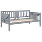 Daisy Twin Daybed Drop Down Tables Slats for Mattress Gray Wood Frame By Casagear Home BM318901