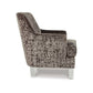 Gloria Accent Chair Charcoal Brown Polyester Crushed Velvet Clear Acrylic By Casagear Home BM318941