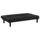 Fordy Futon Convertible Sofa Bed Sleeper Couch Black Fabric Foam 65 Inch By Casagear Home BM318972