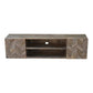 Alyona TV Media Entertainment Console, Shelves, Mango Brown, 70 Inch By Casagear Home