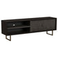 Marcel TV Media Entertainment Console,  2 Doors,  Charcoal Black, 70 Inch By Casagear Home