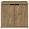 Azia Accent Cabinet 2 Doors Adjustable Shelves Mango Brown Wood Frame By Casagear Home BM318980