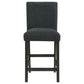 Alora Counter Height Dining Chair Set of 2 Black Boucle Charcoal Gray By Casagear Home BM319038