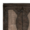 Aose Buffet Cabinet 2 Door Carved Handles Farmhouse Brown Pine Wood By Casagear Home BM319040