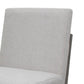 Lein Dining Side Chair Set of 2 Handcrafted Gray Upholstered Seat Brown By Casagear Home BM319061