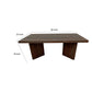 Anisa Coffee Table 50 Inch Rectangular Brown Solid Mango Wood Plank Style By Casagear Home BM319102