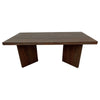 Anisa Coffee Table, 50 Inch Rectangular, Brown Solid Mango Wood Plank Style By Casagear Home