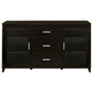 TV Entertainment Center Console 2 Media Towers Bridge Cappuccino Brown By Casagear Home BM319123