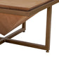 Goi Coffee Table 36 Inch Inverted Pyramid Triangle Brown Wood Top By Casagear Home BM319138