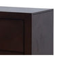 Wane Nightstand with 2 Drawers 16 Inch Metal Knobs Walnut Wood Finish By Casagear Home BM319180