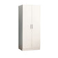 Avy Standing Closet with 2 Hanging Bar and 5 Shelves, Double Door, White By Casagear Home