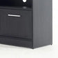 Laed 63 Inch TV Media Entertainment Console 3 Door Plinth Base Dark Gray By Casagear Home BM319209