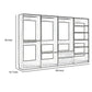 Dee Modular Freestanding Closet System 4 Hanging Rods 6 Shelves Brown By Casagear Home BM319217