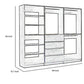 Dee Modular Freestanding Closet System 4 Drawers 5 Shelves Dark Gray By Casagear Home BM319220