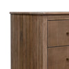 Okai Tall Dresser Chest 5 Drawers Gold Farmhouse Brown Solid Mango Wood By Casagear Home BM319298