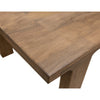 Okai Dining Table 87 Inch Rectangular Top Rustic Brown Solid Mango Wood By Casagear Home BM319338