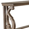 Gia Sofa Table 50 Inch Rectangular Carved Details Brown Solid Wood By Casagear Home BM319506