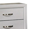 Erica Nightstand 2 Drawers White Wood Finished Frame Metal Handles By Casagear Home BM319539