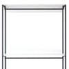 Cox Modular Closet System 3 Wide White Board Shelves and Black Metal Frame By Casagear Home BM319579