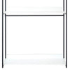 Cox Modular Closet System 3 Wide White Board Shelves and Black Metal Frame By Casagear Home BM319579