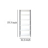 Cox Tall Modular Closet System 5 Storage Shelves and Black Metal Frame By Casagear Home BM319581