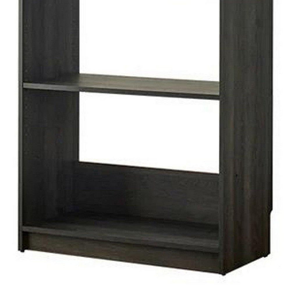 Dee Modular Closet System 1 Metal Hanging Rod and 1 Shelf Black Finish By Casagear Home BM319593