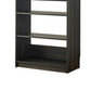 Dee Modular Closet System 5 Tier Storage Shelves Black Wood Finish By Casagear Home BM319596