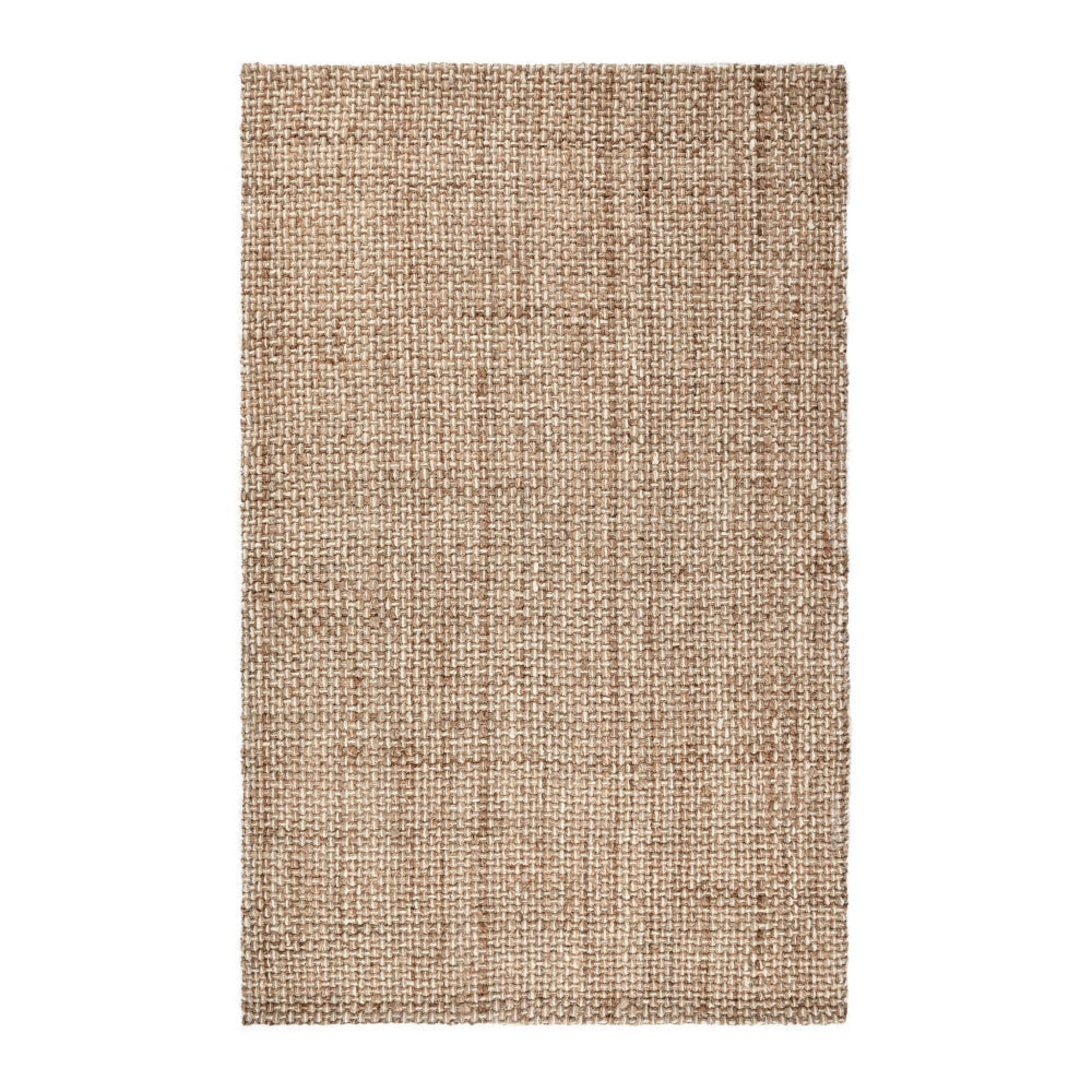 Neme 9 x 12 Extra Large Area Rug, Two Tone Handwoven Grid Pattern, Beige By Casagear Home