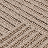 Reya 9 x 12 Extra Large Area Rug Indoor Outdoor Geometric Knotted Beige By Casagear Home BM319608